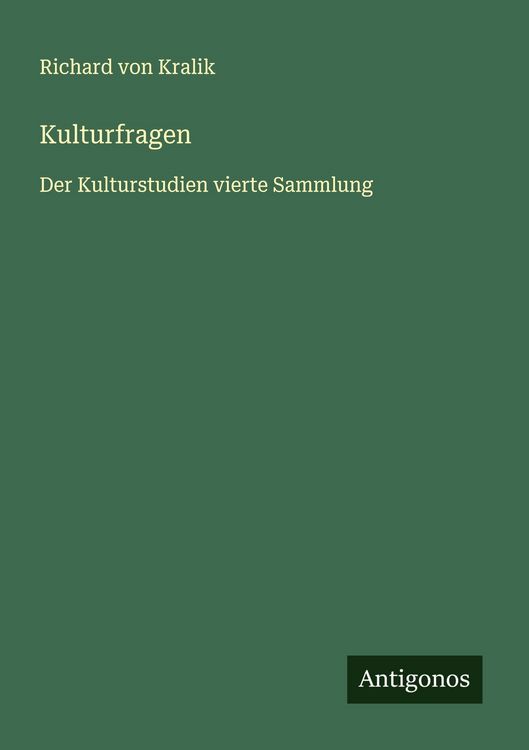 Produktbild: Kulturfragen