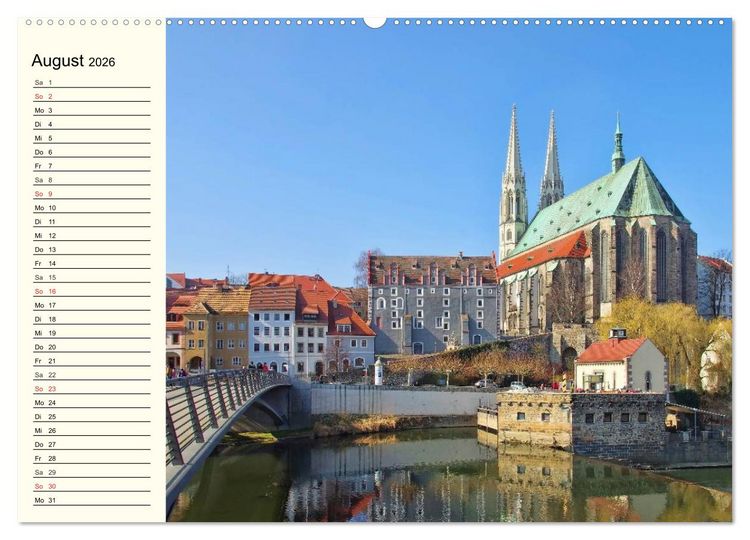Produktbild: G&ouml;rlitz - Die Perle Niederschlesiens (hochwertiger Premium Wandkalender 2026 DIN A2 quer), Kunstdruck in Hochglanz