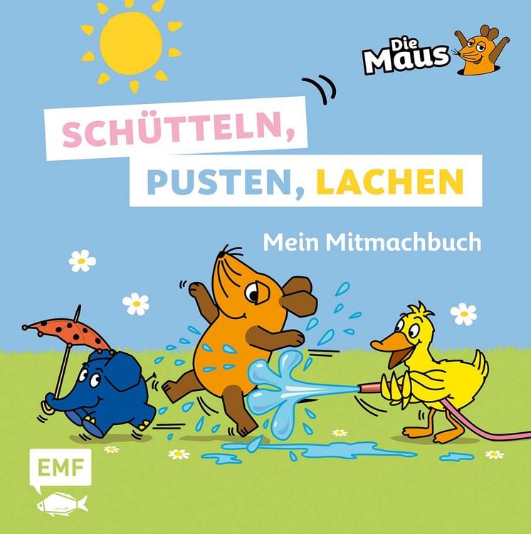 Produktbild: Die Sendung mit der Maus - Sch&uuml;tteln, pusten, lachen - Mein Mitmachbuch