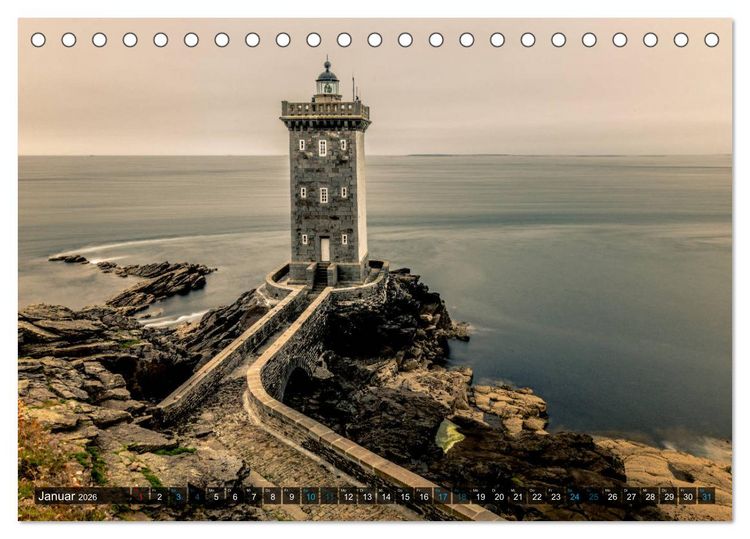 Produktbild: Bretagne zum Verlieben (Tischkalender 2026 DIN A5 quer), CALVENDO Monatskalender