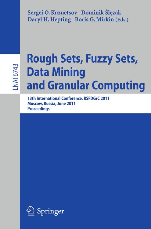 Produktbild: Rough Sets, Fuzzy Sets, Data Mining and Granular Computing