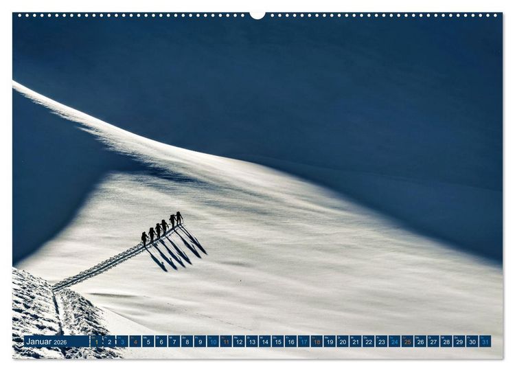 Produktbild: Skimountaineering - Erobere die Berge im Winter (Wandkalender 2026 DIN A2 quer), CALVENDO Monatskalender