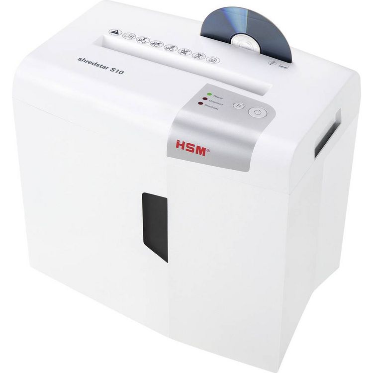 Produktbild: HSM shredstar S10 Aktenvernichter 10 Blatt Streifenschnitt 6 mm P-2 18 l Vernichtet auch B&uuml;roklammern, CDs, DVDs, Heftklammern, Kreditkarte