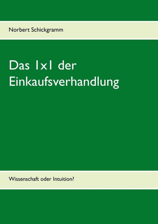 Produktbild: Das 1x1 der Einkaufsverhandlung