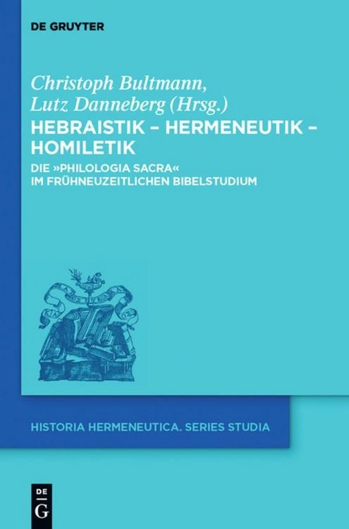 Produktbild: Hebraistik &ndash; Hermeneutik &ndash; Homiletik