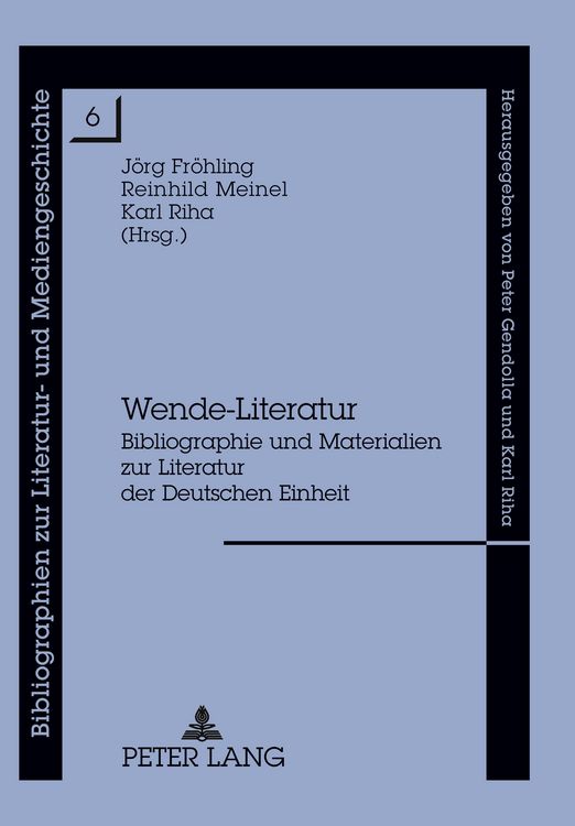 Produktbild: Wende-Literatur
