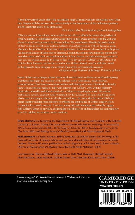 Produktbild: Ernest Gellner and Contemporary Social Thought