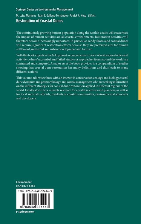 Produktbild: Restoration of Coastal Dunes