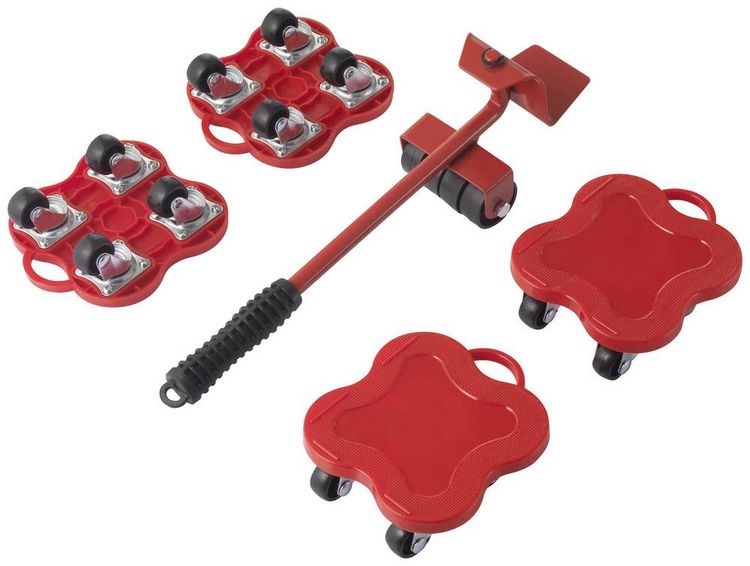 Produktbild: TOOLCRAFT TO-7753734 M&ouml;bel-Heber und Transportroller Set Traglast (max.): 400kg