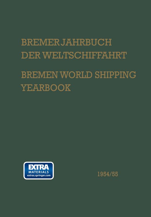 Produktbild: Bremer Jahrbuch der Weltschiffahrt 1954/55 / Bremen World Shipping Yearbook