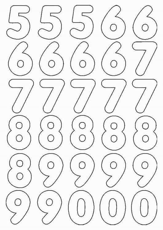 Produktbild: URSUS Blankoartikel Blanko-Magnete Zahlen & Symbole, 90er Set, 1,5 - 4,4 cm