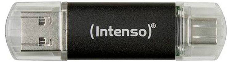 Produktbild: Intenso Twist Line USB-Stick Retail 256 GB Anthrazit 3539492 USB-C&reg; (USB 3.2 Gen 1), USB-A (USB 3.2 Gen 1)