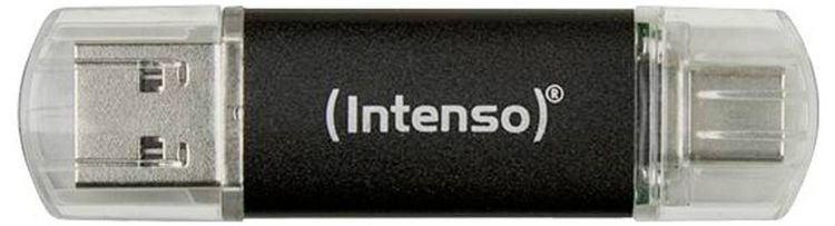 Produktbild: Intenso Twist Line USB-Stick Retail 512 GB Anthrazit 3539493 USB-C&reg; (USB 3.2 Gen 1), USB-A (USB 3.2 Gen 1)