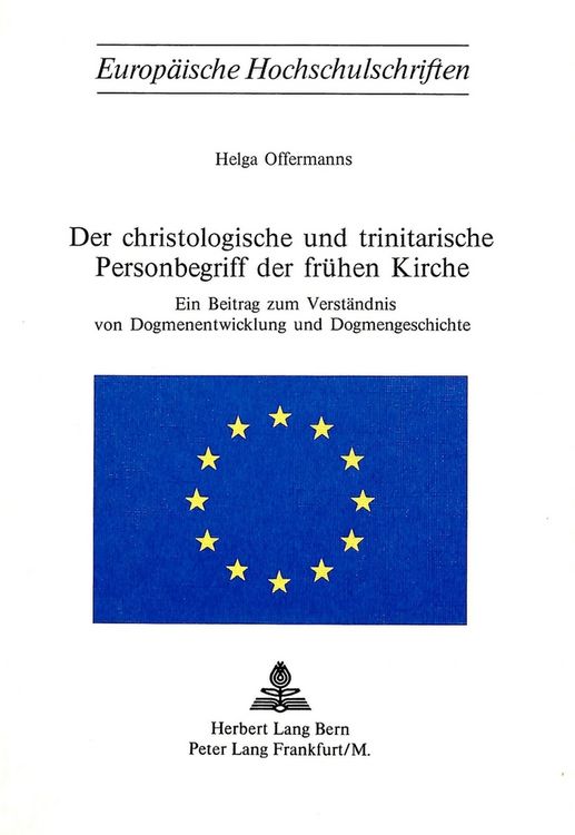 Produktbild: Der christologische und trinitarische Personenbegriff der fr&uuml;hen Kirche