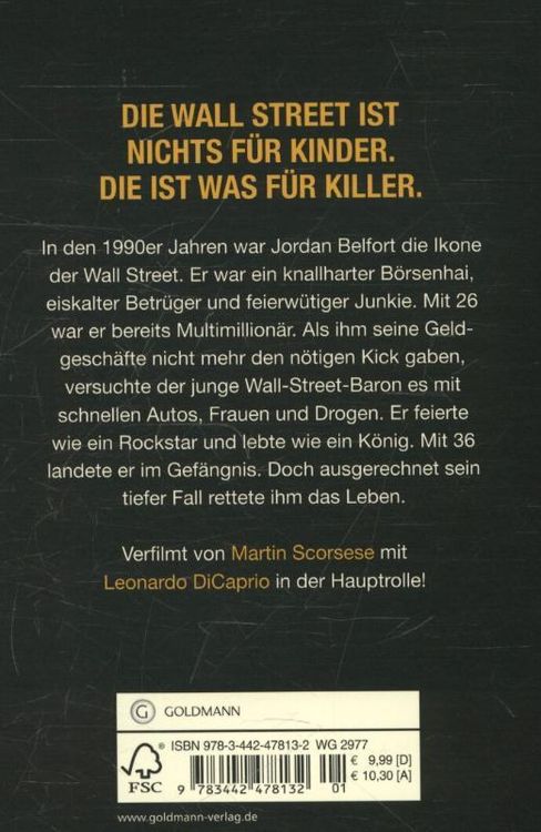 Produktbild: Der Wolf der Wall Street. Die Geschichte einer Wall-Street-Ikone