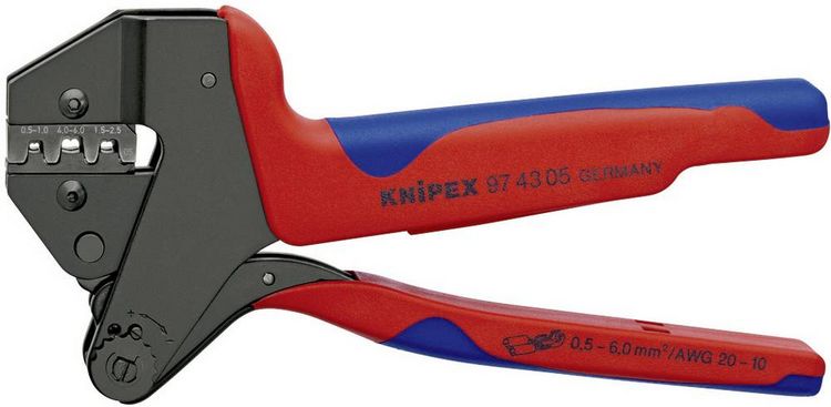 Produktbild: Knipex 97 43 05 Crimpzange Unisolierte offene Steckverbinder 0.5 bis 6mm&sup2;