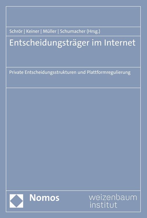 Produktbild: Entscheidungstr&auml;ger im Internet