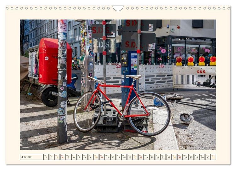 Produktbild: Fahrr&auml;der im Stadtbild (Wandkalender 2027 DIN A3 quer), CALVENDO Monatskalender