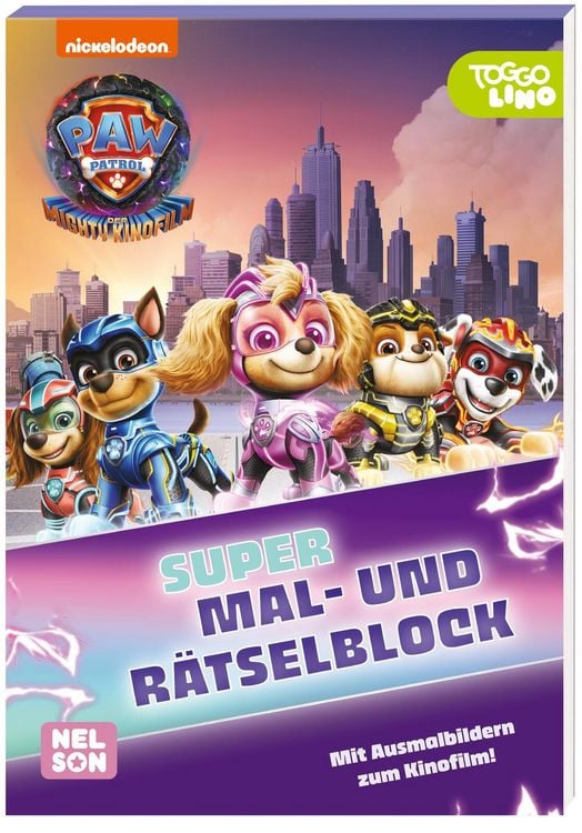 Produktbild: PAW Patrol - Der Mighty Kinofilm: Super Mal- und R&auml;tselblock