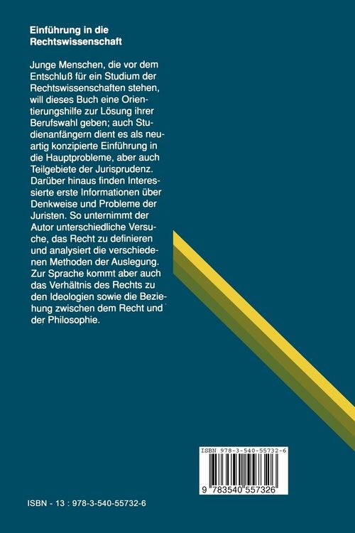 Produktbild: Einf&uuml;hrung in die Rechtswissenschaft