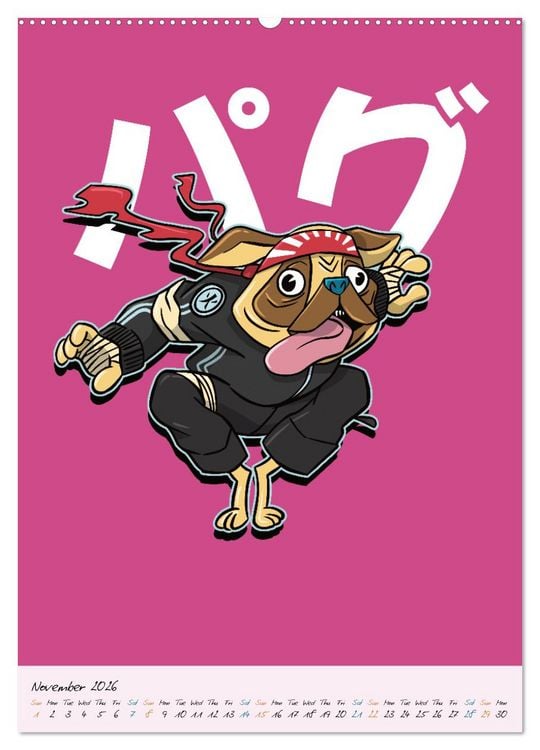 Produktbild: Dangerous Animal Samurai (High Quality Premium Wall Calendar 2026 DIN A2 portrait),CALVENDO 12 Month Wall Calendar