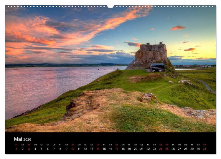 Produktbild: Holy Island - England (Wandkalender 2026 DIN A2 quer), CALVENDO Monatskalender