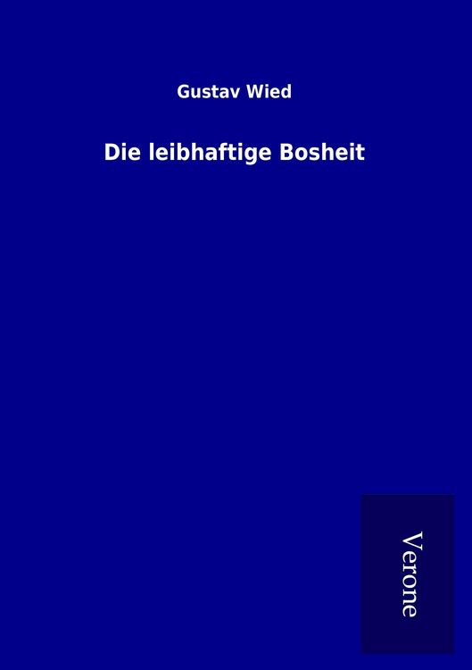 Produktbild: Die leibhaftige Bosheit