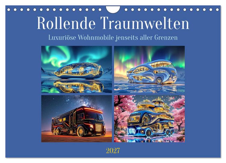 Produktbild: Rollende Traumwelten (Wandkalender 2027 DIN A4 quer), CALVENDO Monatskalender