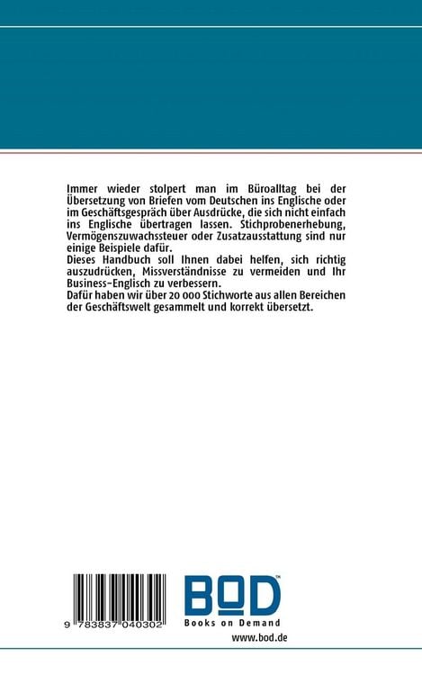 Produktbild: B&uuml;robuch Business-Englisch