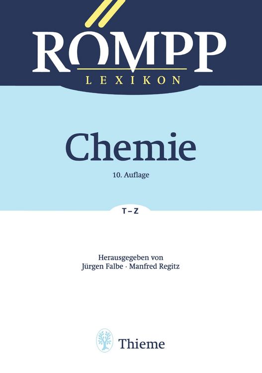 Produktbild: R&Ouml;MPP Lexikon Chemie, 10. Auflage, 1996-1999