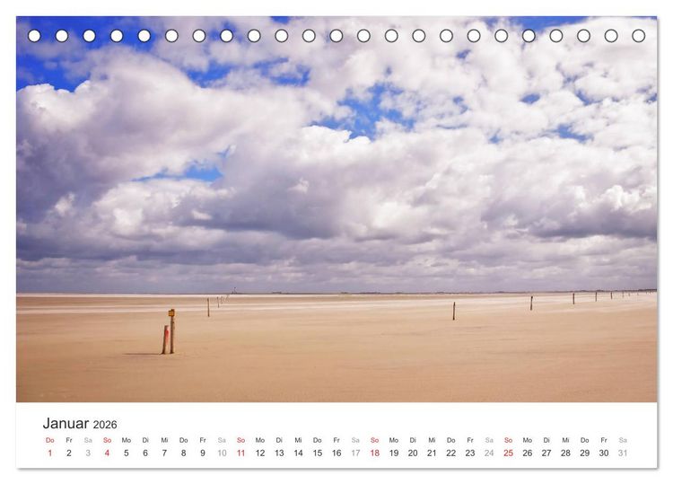 Produktbild: Eiderstedt Impressionen (Tischkalender 2026 DIN A5 quer), CALVENDO Monatskalender