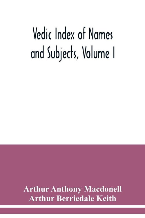 Produktbild: Vedic Index of Names and Subjects, Volume I