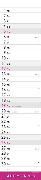 Produktbild: Streifenplaner PINK 2027
