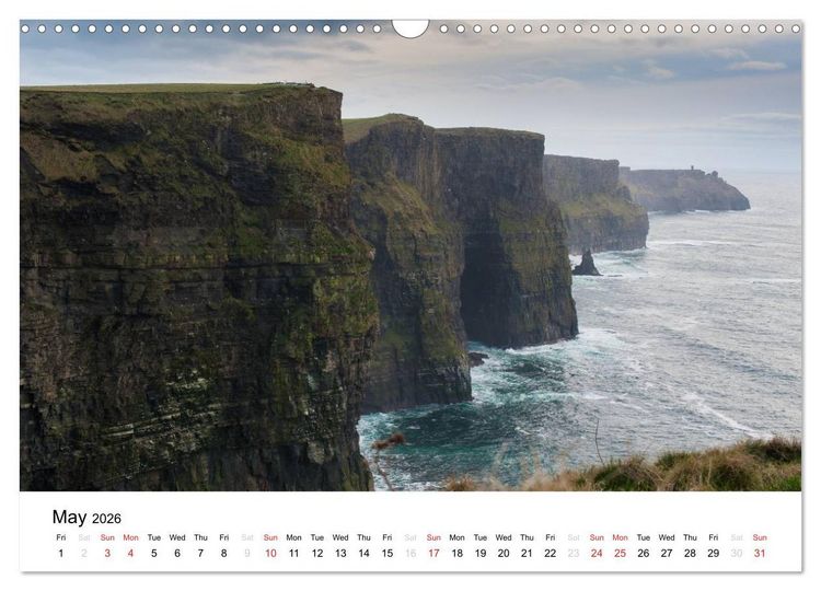 Produktbild: Ireland. Wild Atlantic Views / UK-Version (Wall Calendar 2026 DIN A3 landscape), CALVENDO 12 Month Wall Calendar