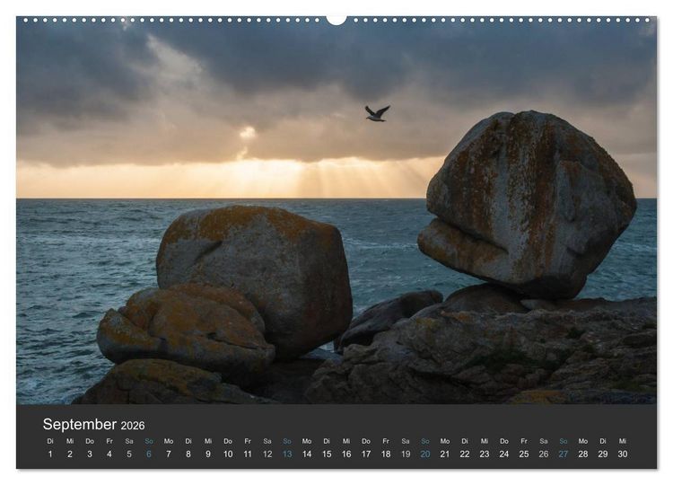 Produktbild: Bretagne - Land am Meer (Wandkalender 2026 DIN A2 quer), CALVENDO Monatskalender