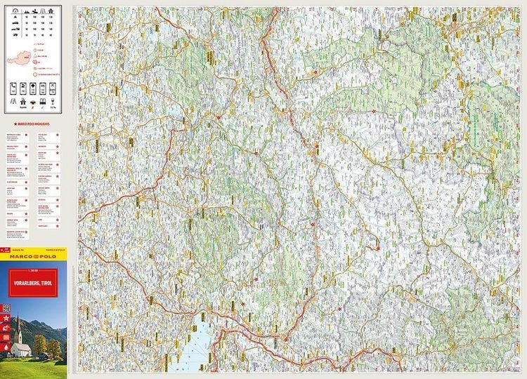 Produktbild: MARCO POLO Reisekarte &Ouml;sterreich 03 Vorarlberg, Tirol 1:200.000