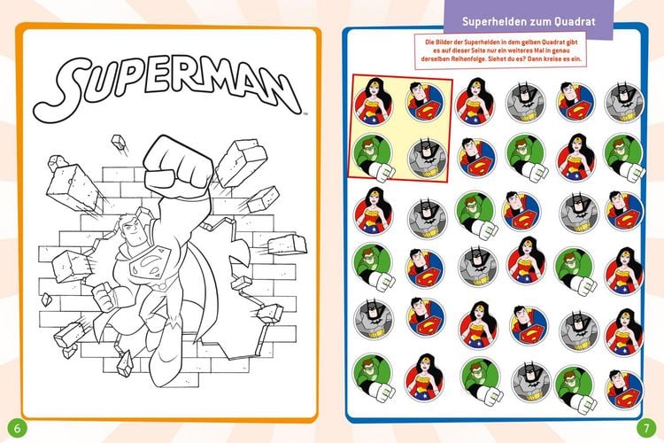 Produktbild: DC Superhelden: Malen und R&auml;tseln mit den Superhelden