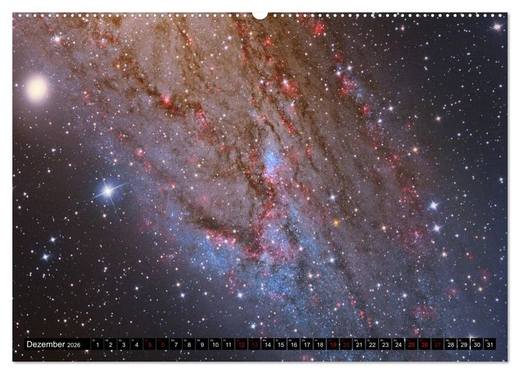 Produktbild: Galaxien des Nordhimmels (hochwertiger Premium Wandkalender 2026 DIN A2 quer), Kunstdruck in Hochglanz