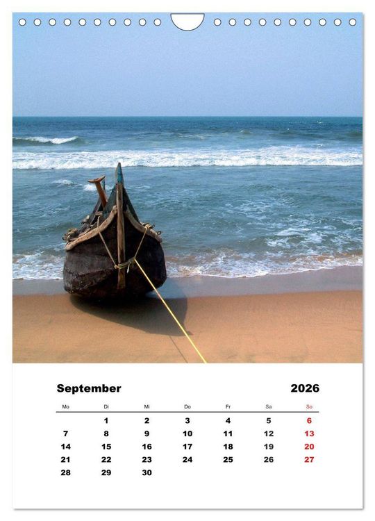 Produktbild: In Kerala (Wandkalender 2026 DIN A4 hoch), CALVENDO Monatskalender