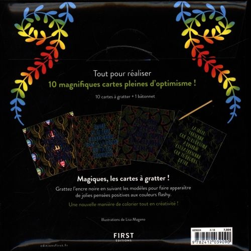 Produktbild: Pens&eacute;es positives : 10 cartes &agrave; gratter