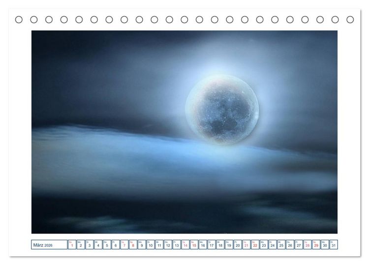 Produktbild: MoonMania (Tischkalender 2026 DIN A5 quer), CALVENDO Monatskalender