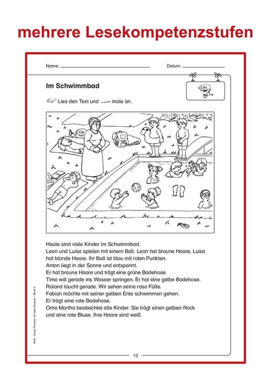 Produktbild: Ich lese Deutsch Band 3