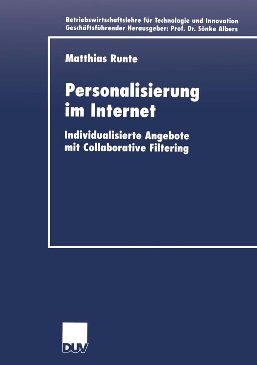 Produktbild: Personalisierung im Internet