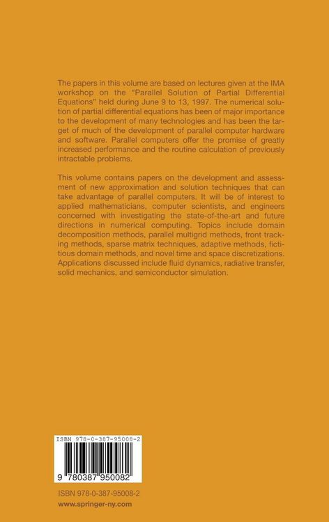 Produktbild: Parallel Solution of Partial Differential Equations
