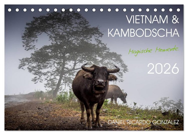 Produktbild: Vietnam und Kambodscha - Magische Momente. (Tischkalender 2026 DIN A5 quer), CALVENDO Monatskalender