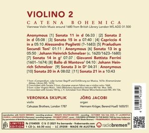 Produktbild: Violino 2-Catena Bohemica-Musik aus Wien um 1680