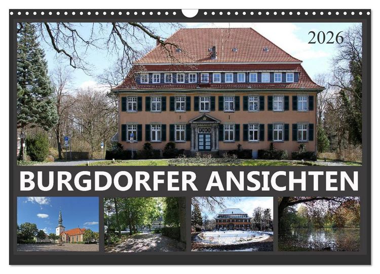 Produktbild: BURGDORFER ANSICHTEN (Wandkalender 2026 DIN A3 quer), CALVENDO Monatskalender
