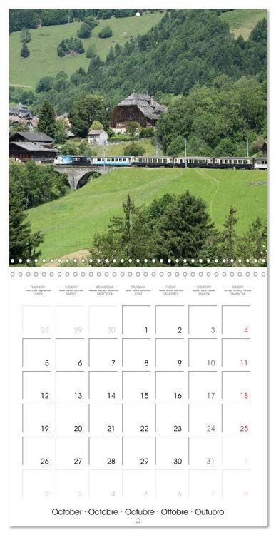 Produktbild: Swiss Trains (Wall Calendar 2026 12 &times; 12 Inch) CALVENDO 12 Month Wall Calendar
