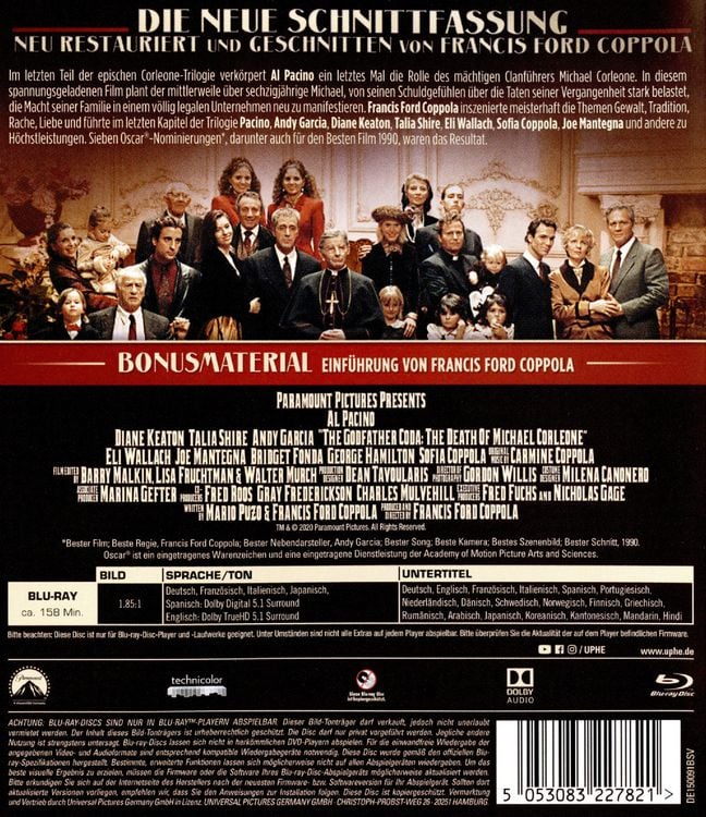 Produktbild: Der Pate - Der Tod von Michael Corleone - Epilog