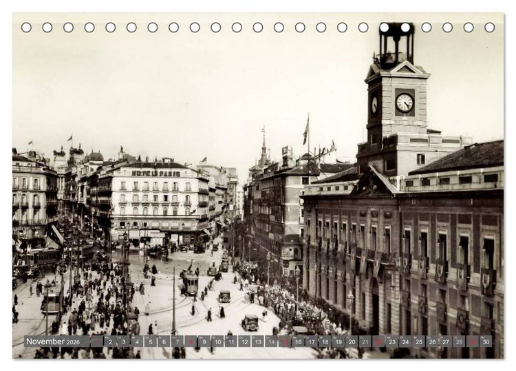Produktbild: Erinnerungen an das alte Madrid (Tischkalender 2026 DIN A5 quer), CALVENDO Monatskalender